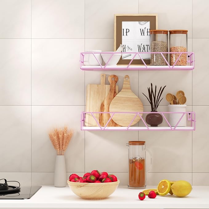 Floating Shelves Set of 3, Wood Wall Shelf, Farmhouse Shelf - Image 4