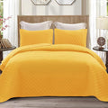 Exclusivo Mezcla Reversible Twin Quilt Bedding Set, Bright Yellow | Lightweight by ExclusivoMezcla