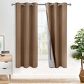 XWZO Complete Blackout Shades Window Curtain Panels by XWZO