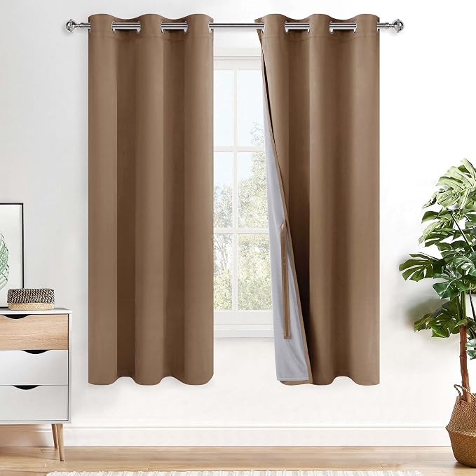 XWZO 100% Blackout Curtains 72 Inches Long by XWZO