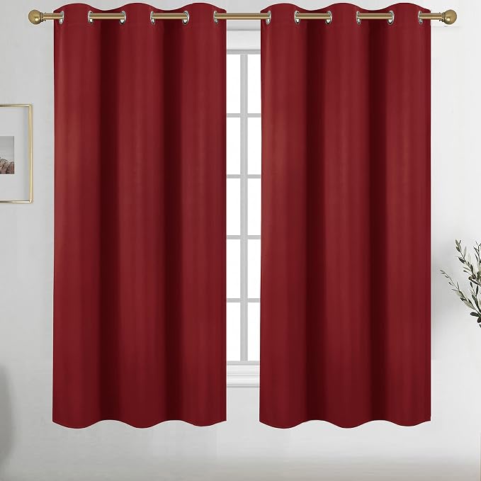 Diraysid Red Grommet Blackout Curtains by Diraysid%2C+refresh+your+life