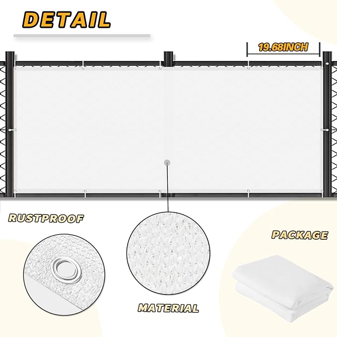 LOVE STORY 3' x 12' Balcony Privacy Screen Cover - Image 5