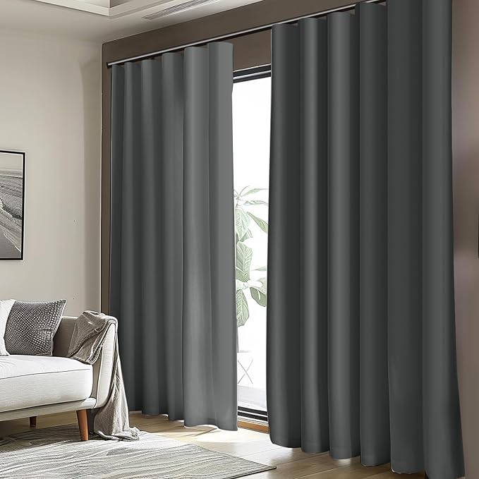 Room Divider Blackout Curtain Track Curtains Wall Dividers Panels Screen - Image 7