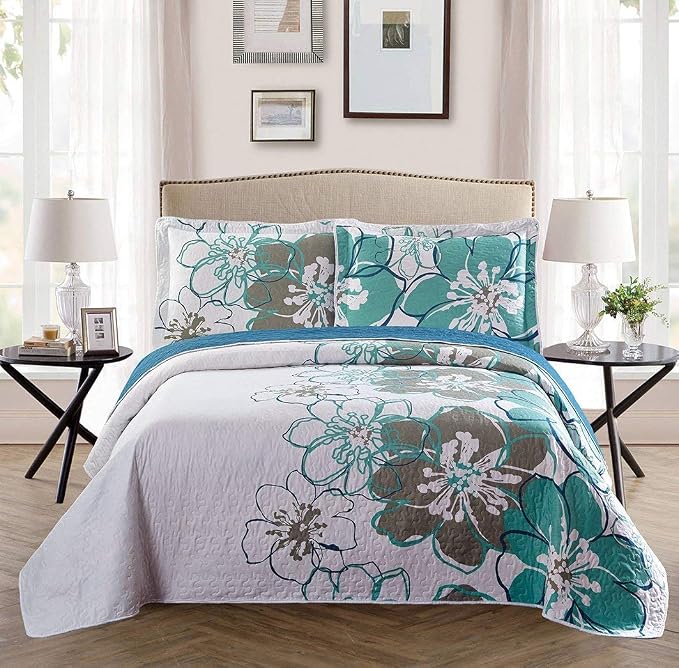 Fancy Collection 3 Pc Bedspread Bed Cover Oversize New by Fancy+Linen