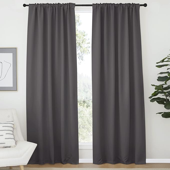 NICETOWN Bedroom Blackout Draperies and Window Treatment- 52 Width X 72 Length - Image 2