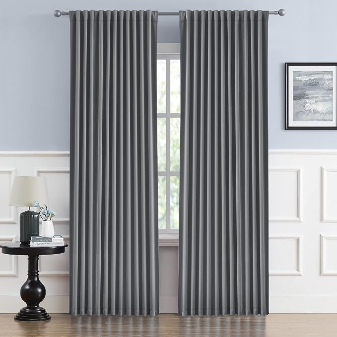 Sliding Door Blinds, Patio Door Curtains 2 Panels, Extra Wide Privacy by DUALIFE