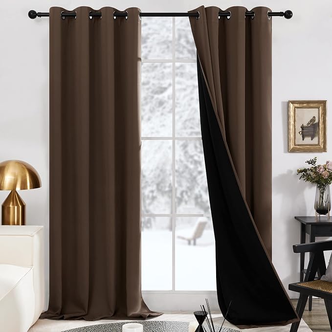 Deconovo Living Room 100% Blackout Curtains by Unknown