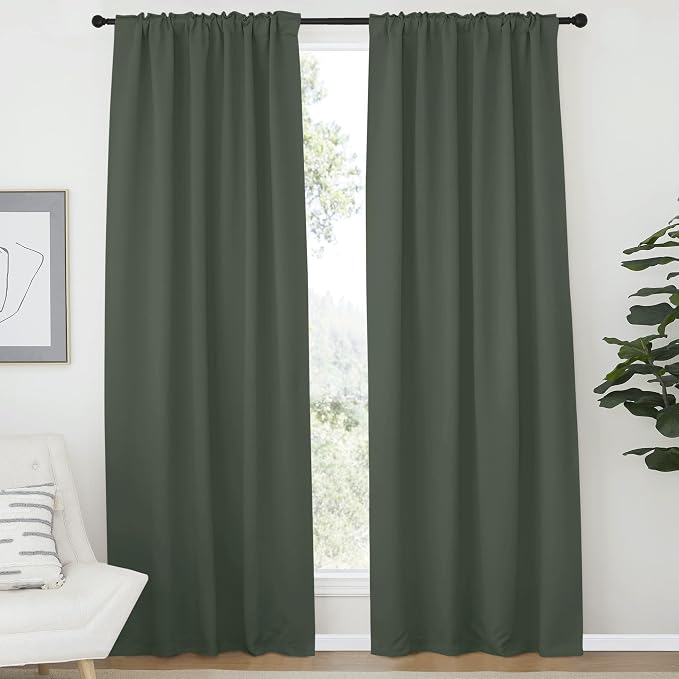 NICETOWN Living Room Blackout Draperies Curtains - Image 2
