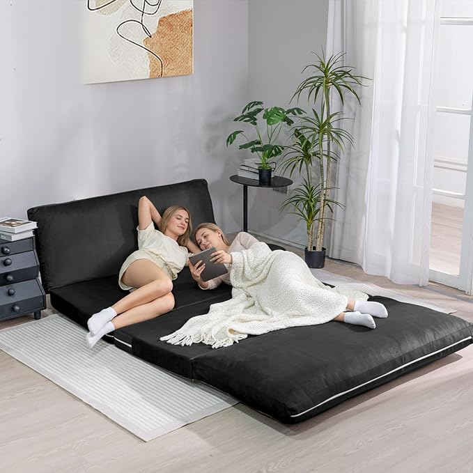 Cvortll 4-in-1 Folding Sofa Bed, Memory Foam Bean Bag Chair, Large Convertible - Image 5