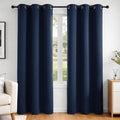 Deconovo Blackout Curtains for Bedroom and Living Room 84 Inches Long | Black by Unknown