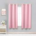 KOUFALL Pink Short Blackout Curtains by KOUFALL
