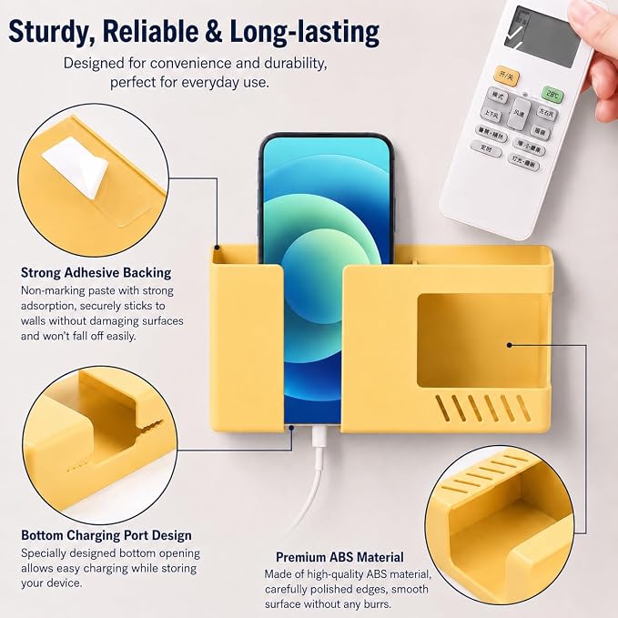D3 Wall Mount Phone Holder, Punch-Free Wall-Mounted Mobile Phones Charging to - Image 3