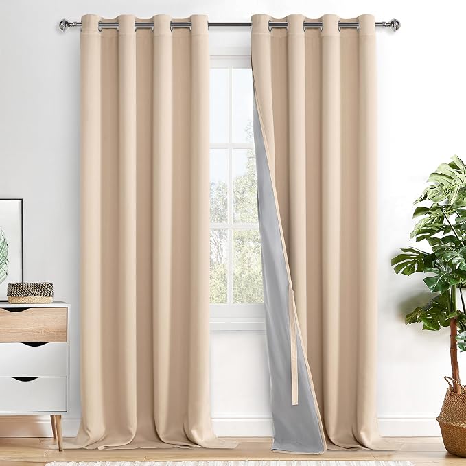 XWZO 100% Blackout Curtain Panels by XWZO