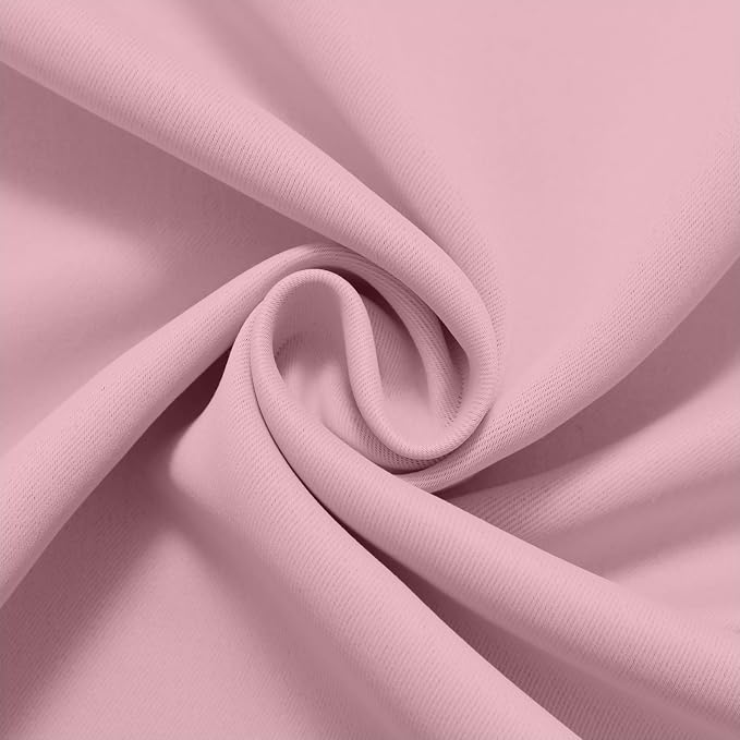 COSVIYA Grommet Room Darkening Pink Curtains 84 inch Long - Image 7