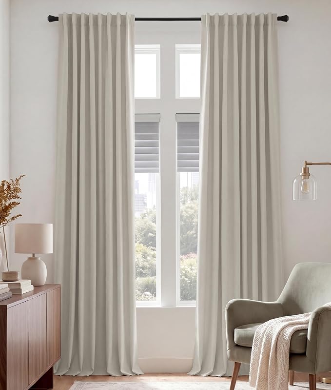 PONY DANCE Extra Long Blackout Curtains 108 inches Long by PONYDANCE