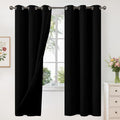 YoungsTex Black Blackout Curtains by YoungsTex