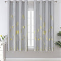 Light Grey Blackout Curtains 63 Inches Long, Light Blocking Thermal Insulated by ESTELARTEXTILER
