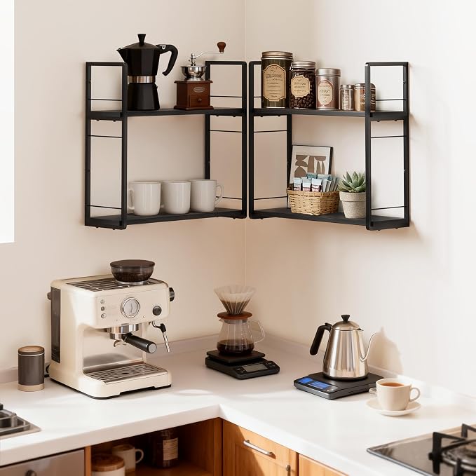 2-Layer Wall Bookshelf for Book Storage, Floating Book Shelves for Wall - Image 7
