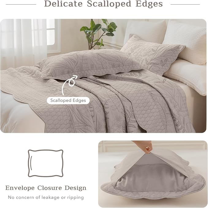 CozyTide Oversized King Bedspread 120x120, Pre-Washed Cotton Extra Large King - Image 6