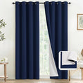 COSVIYA Navy Blue 100% Blackout Curtains by COSVIYA