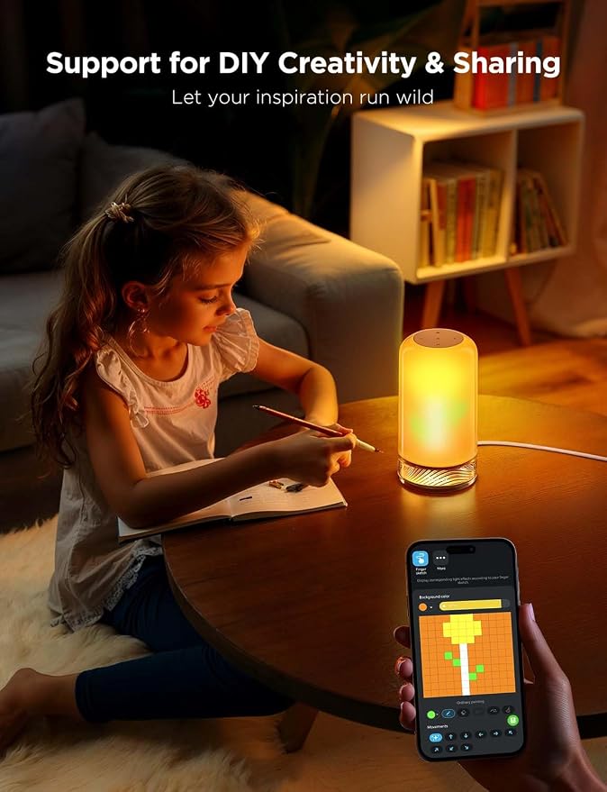 Govee RGBIC Smart Table Lamp 2, Touch Bedside Small Table Lamp | LED Desk Lamp - Image 6