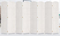 8 Panel Room Divider, 6 FT Wide Folding Screen Room Divider, Off White | Double by DURASPACE