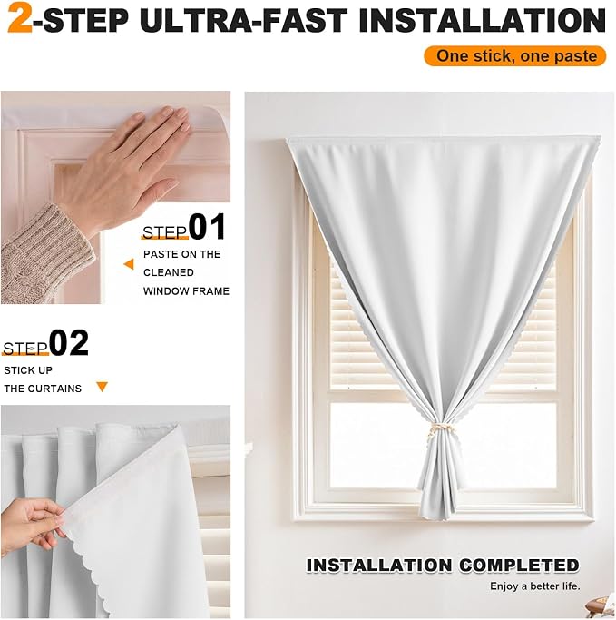 Self Sdhesive Curtains for Windows - Image 2