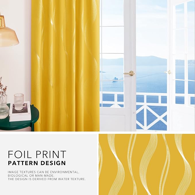 Deconovo Blackout Back Tab Curtains - Image 7