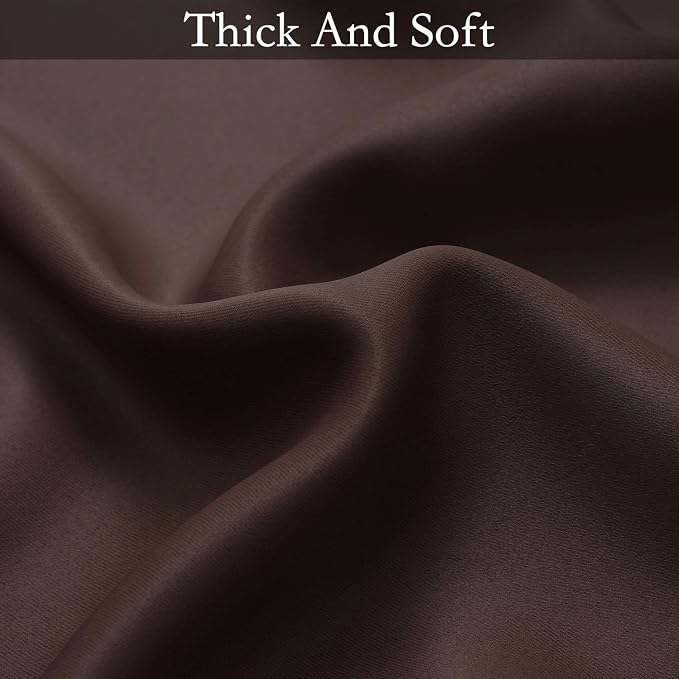 SimpleHome Ombre Gradient Brown White to Gray Curtains - Image 6