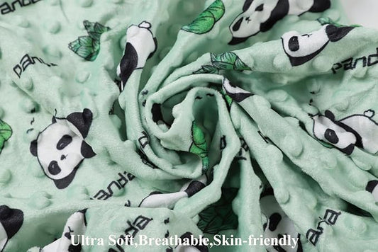 Dot Bassinet Sheet Set 2 Pack Stretch Fitted Cradle Sheets,Ultra Soft,Universal Fit Oval Rectangle Hourglass Pad/Mattress, for Baby Girls and Boys Light Blue, Panda