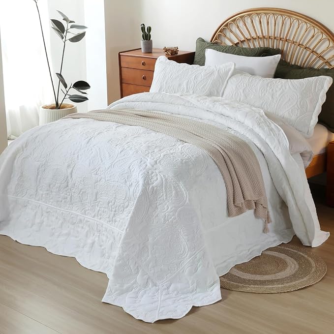 EVENHUG Oversized King Bedspreads California King Quilt Set by EVENHUG