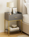Nightstand, 3-Tier Modern Night Stand, Bedside Table by Apetaccat