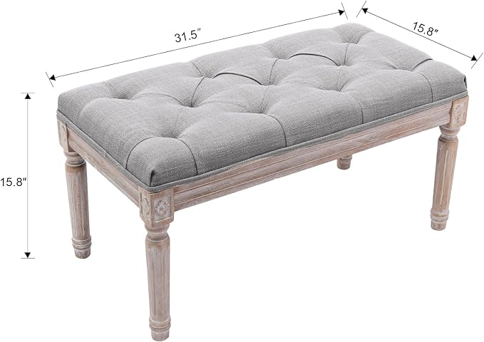 chairus Fabric Entryway Bench - Image 2