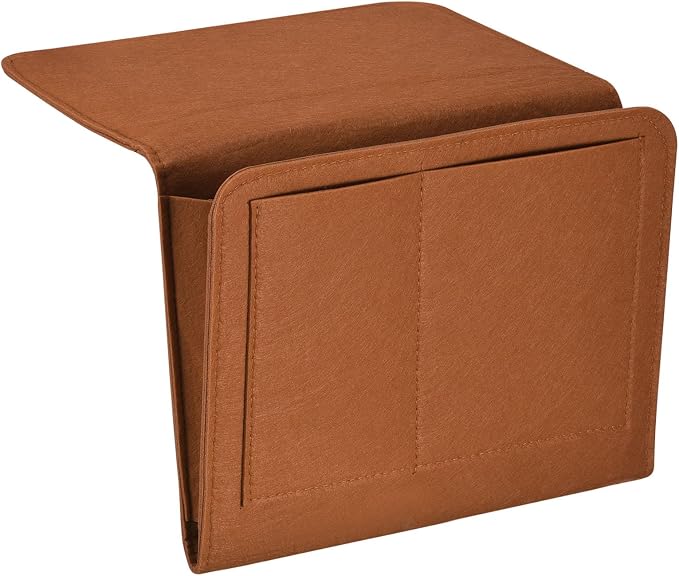 PATIKIL 11in Bedside Caddy, Bed Caddy Bedside Organizer Hanging 5 Pocket Soft by PATIKIL