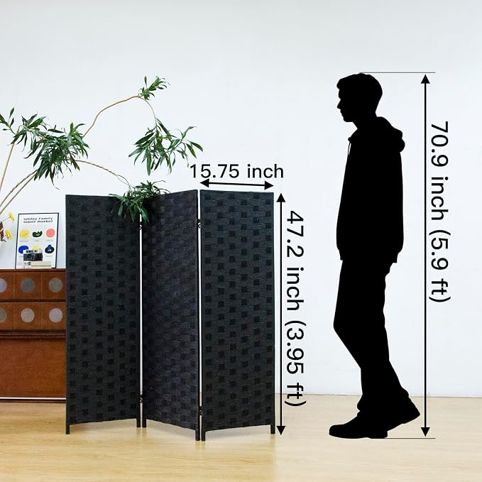 3 Panel Double Sided Short Room Divider - Image 5