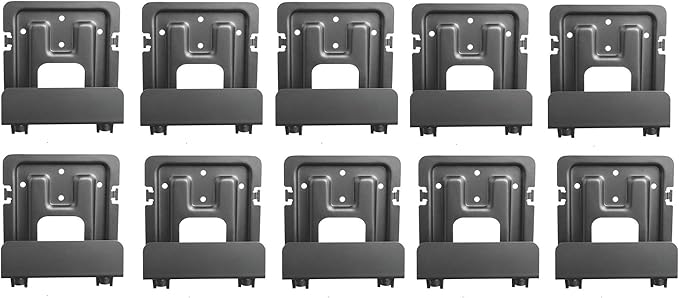 Mount Plus MP-APM-06-01 10 Pack Streaming Media Player Wall Mounting Bracket for Most Small Devices Up to 11 lbs. - Apple TV, Roku, Fire TV, etc (10 Pack Narrow)