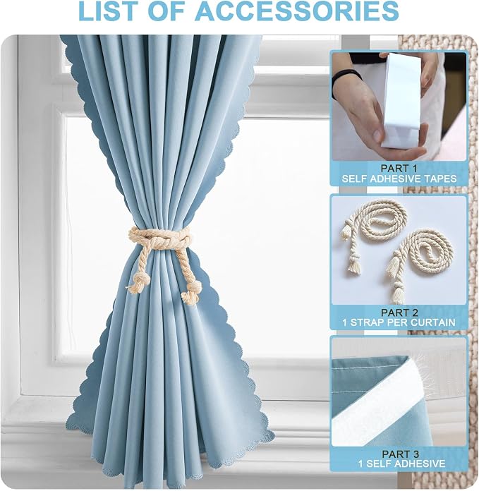 Self Adhesive Curtains, No Drilling Curtains, Easy Installation - Image 6