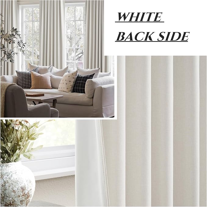 QJmydeco 132 Inch Curtains Extra Long Living Room - Image 6