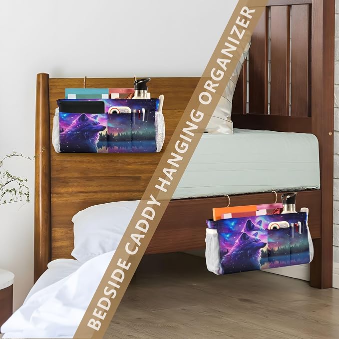 Stars Wolf tag8 Bedside Caddy Storage Bag Bedside Organizer - Image 7