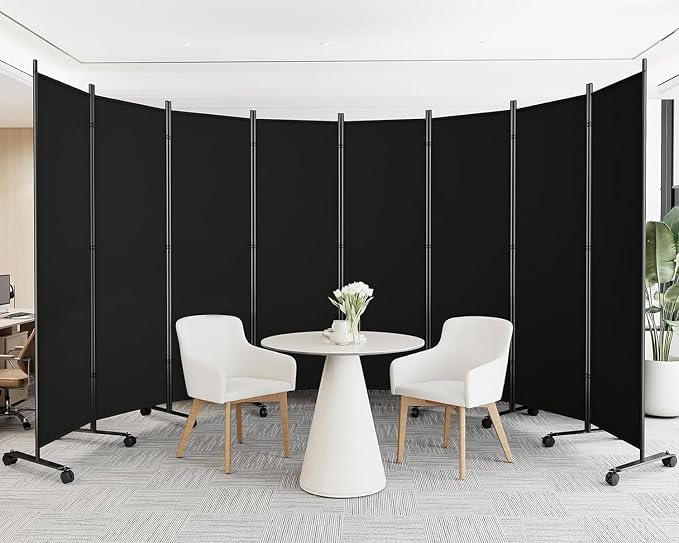 SUNALLY Room Divider Privacy Screens, 8 Panels Dividers by SUNALLY