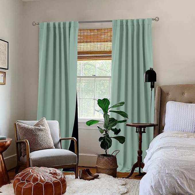 BGment Blackout Curtains with Thermal Insulation Liner Curtains 108 Inches Long - Image 9