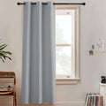 RYB HOME Grey Blackout Curtains Room Divider Full Shade Privacy Drapes | Living by RYBHOME