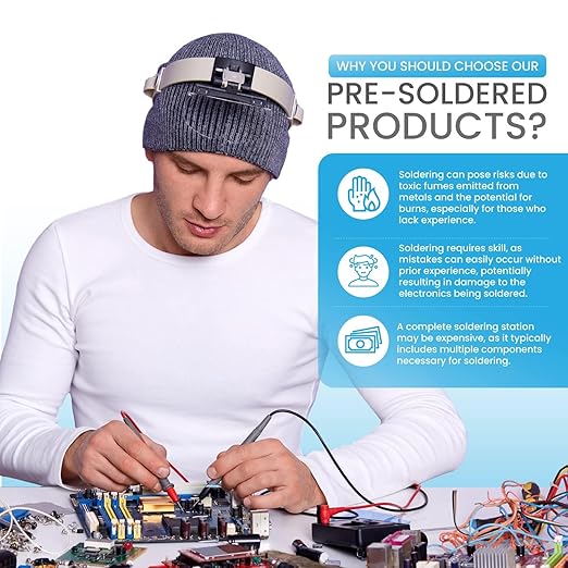 SHILLEHTEK PRE-SOLDERED BME280 3.3V High Precision Altimeter Atmospheric Pressure, Temperature, and Humidity GY-BME280-3.3 Sensor Module for Raspberry Pi, Arduino, and Other MicroControllers