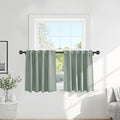 Pony Dance Short Curtains for kinchen, Half Drapes for Bathroom Window by PONYDANCE