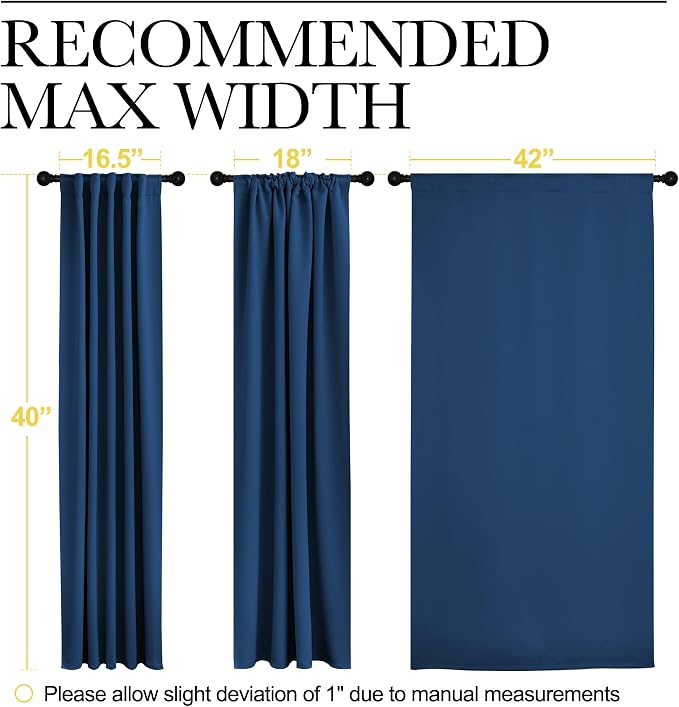 NICETOWN Window Treatment Blackout Curtains and Draperies - Image 7