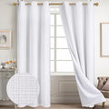 Diraysid 100% Blackout Curtains White Linen Curtains by Diraysid%2C+refresh+your+life