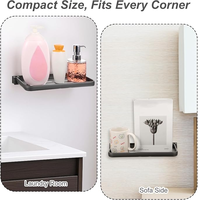 3 Pack RV Aluminum Fold Down Wall Shelf, Sturdy Wall-Mounted Folding Shelf - Image 5