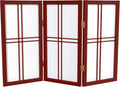 2 ft. Short Desktop Double Cross Shoji Screen by RedLantern