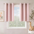 NICETOWN Blush Pink Room Darkening Curtains 36 Inches Long 2 Panels by NICETOWN
