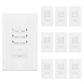 ENERLITES Light Switch Timer, for Bathroom Exhaust Fans, 1-5-10-15-20-30 Min Neutral Required Countdown Timer Switch, UL Listed, White, 10 Pack
